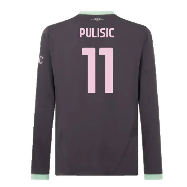 2024-2025 AC Milan Third Long Sleeve Shirt (Pulisic 11) — Shop Now