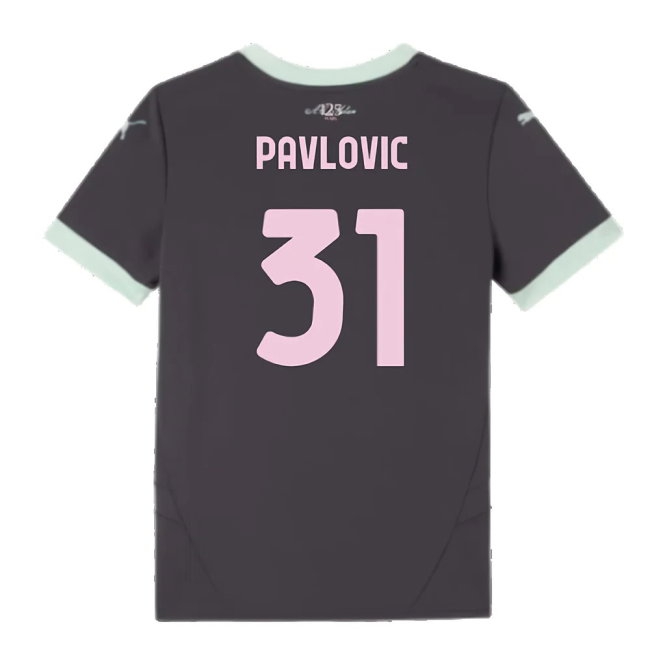 2024-2025 AC Milan Third Shirt (Kids) (Pavlovic 31) — Buy Now