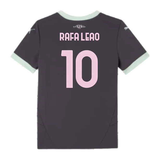 2024-2025 AC Milan Third Shirt (Kids) (Rafa Leao 10) — Buy Now