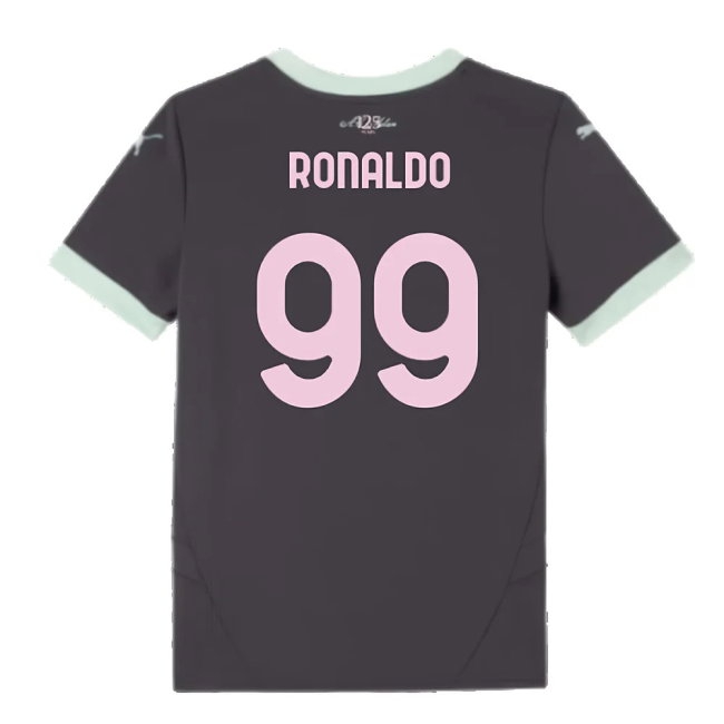 2024-2025 AC Milan Third Shirt (Kids) (Ronaldo 99) — Shop Now