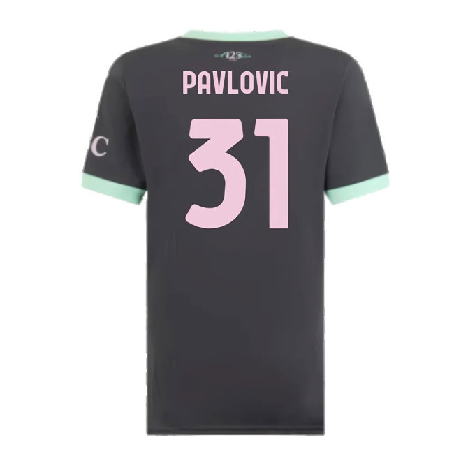 2024-2025 AC Milan Third Shirt (Womens) (Pavlovic 31) — Shop Online