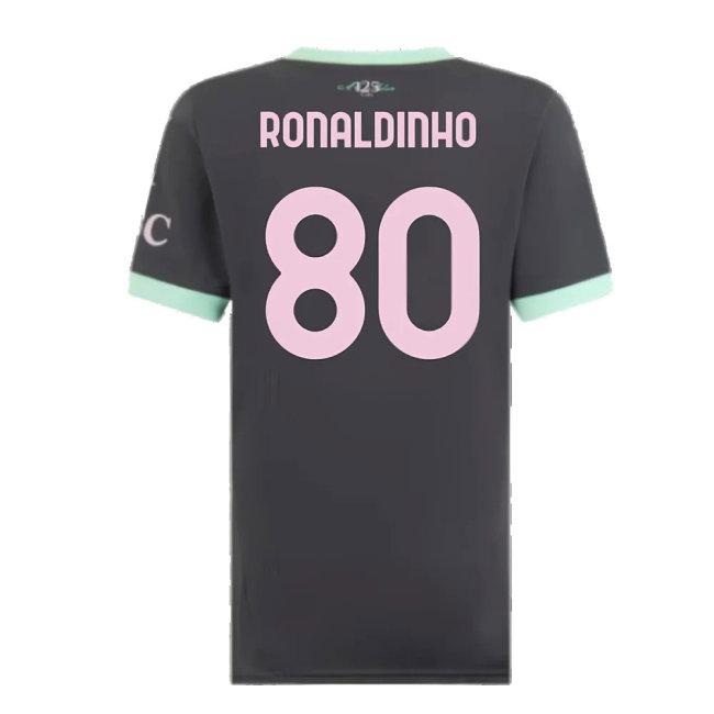 2024-2025 AC Milan Third Shirt (Womens) (Ronaldinho 80) — Buy Online