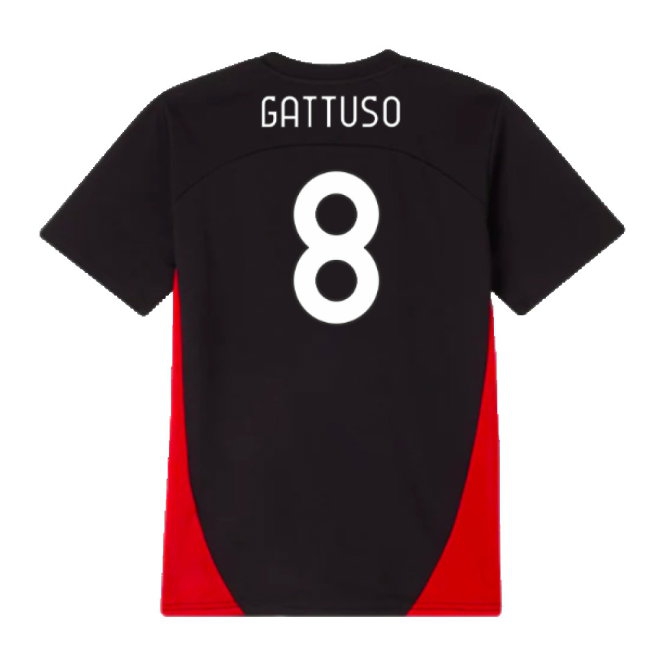 2024-2025 AC Milan Training Shirt (Black) - Kids (Gattuso 8) — Shop Now