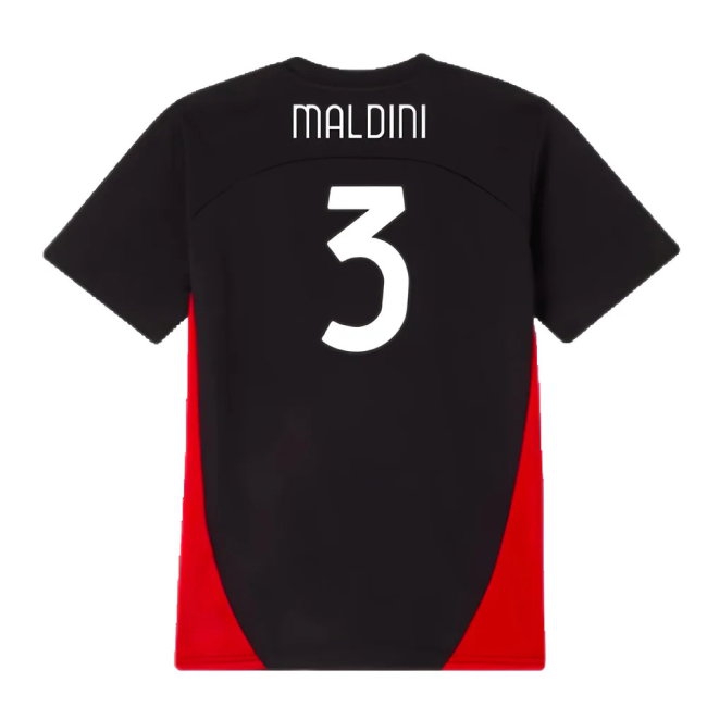 2024-2025 AC Milan Training Shirt (Black) - Kids (Maldini 3) — Shop Online