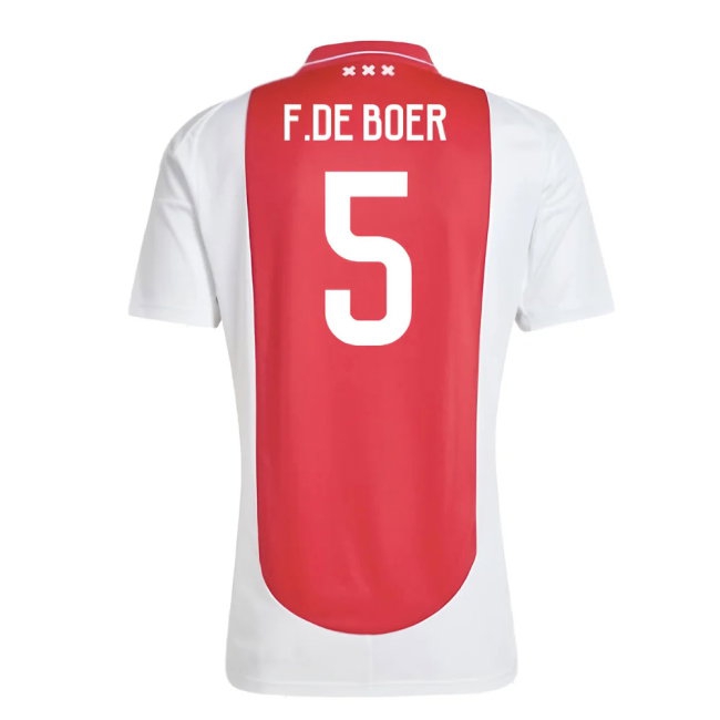 2024-2025 Ajax Home Shirt (F.De Boer 5) — Buy Online