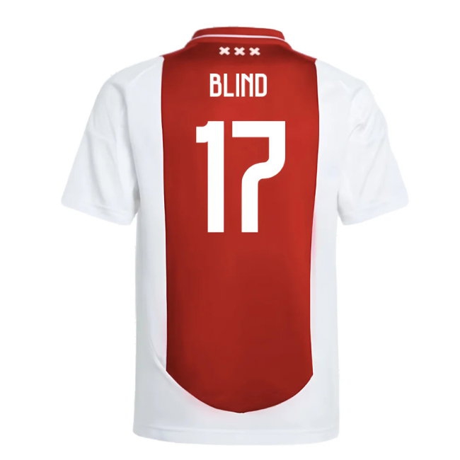 2024-2025 Ajax Home Shirt (Kids) (Blind 17) — Buy Online
