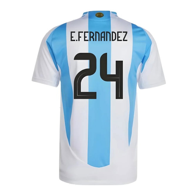 2024-2025 Argentina Player Version Home Shirt (E.FERNANDEZ 24) — Shop Online