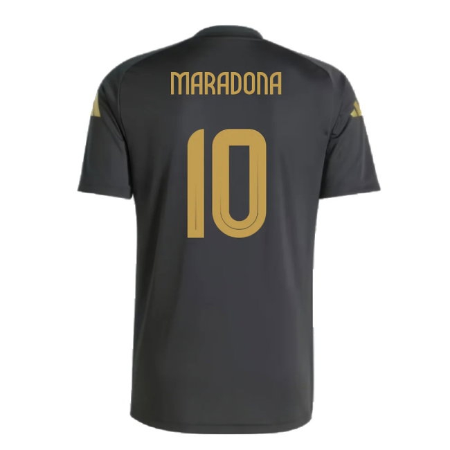 2024-2025 Argentina Pre-Match Shirt (Black) (MARADONA 10) — Shop Now