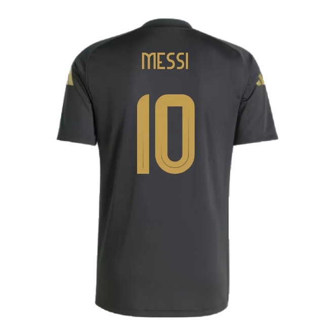 2024-2025 Argentina Pre-Match Shirt (Black) (MESSI 10) — Shop Online