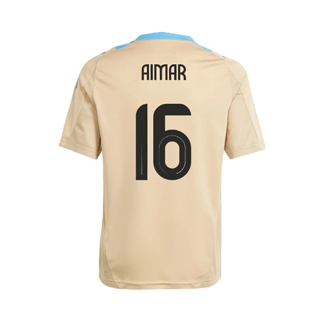 2024-2025 Argentina Training Jersey (Hazy Beige) (AIMAR 16) — Shop Online