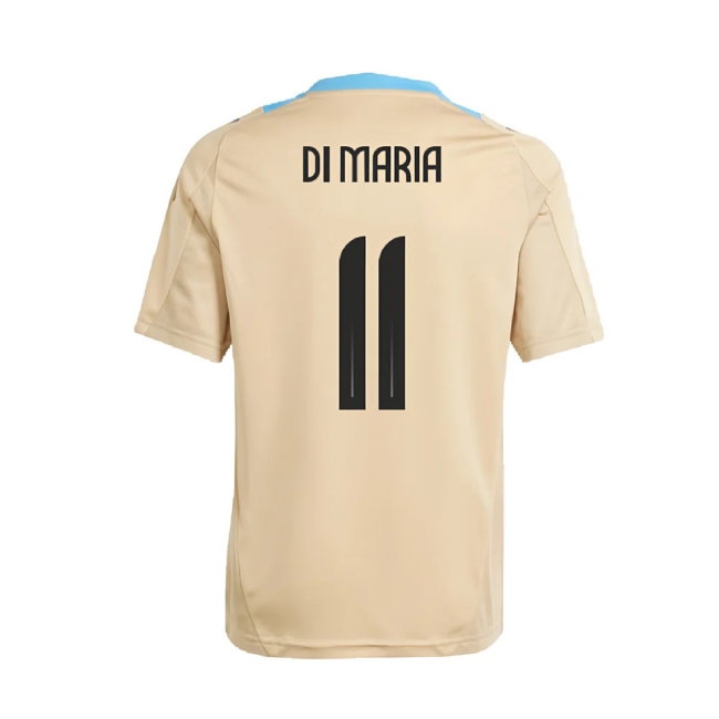 2024-2025 Argentina Training Jersey (Hazy Beige) (DI MARIA 11) — Shop Now