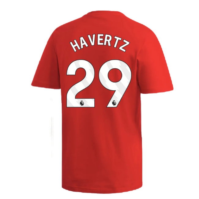 2024-2025 Arsenal DNA Graphic Tee (Red) (Havertz 29) — Shop Online