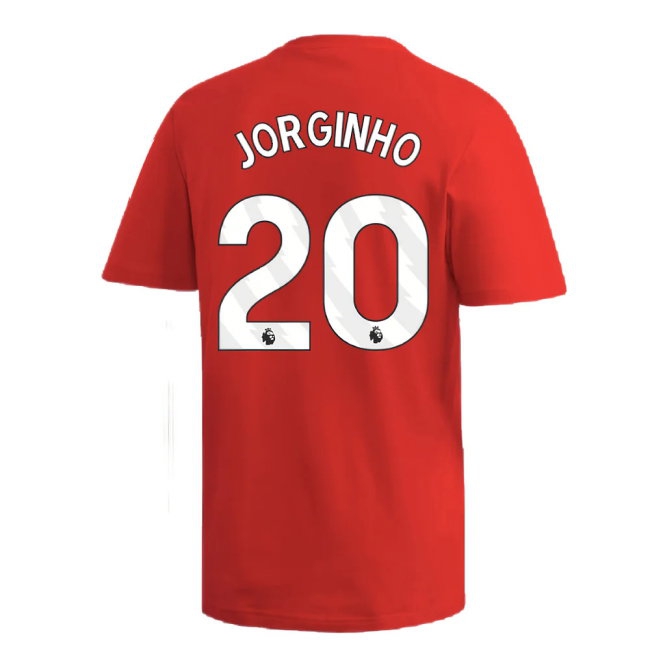 2024-2025 Arsenal DNA Graphic Tee (Red) (Jorginho 20) — Buy Now