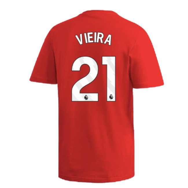 2024-2025 Arsenal DNA Graphic Tee (Red) (Vieira 21) — Buy Now