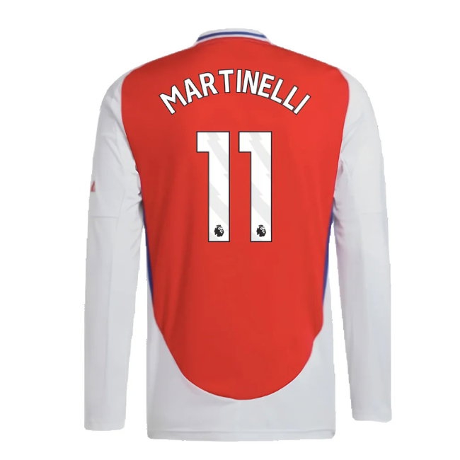 2024-2025 Arsenal Long Sleeve Home Shirt (Martinelli 11) — Shop Online