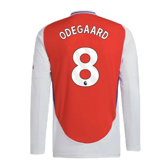 2024-2025 Arsenal Long Sleeve Home Shirt (Odegaard 8) — Buy Now