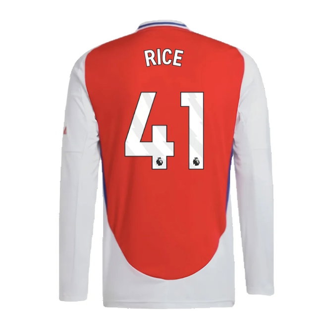 2024-2025 Arsenal Long Sleeve Home Shirt (Rice 41) — Shop Online