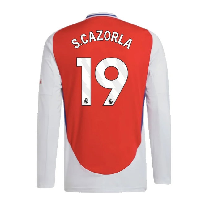 2024-2025 Arsenal Long Sleeve Home Shirt (S.Cazorla 19) — Shop Online