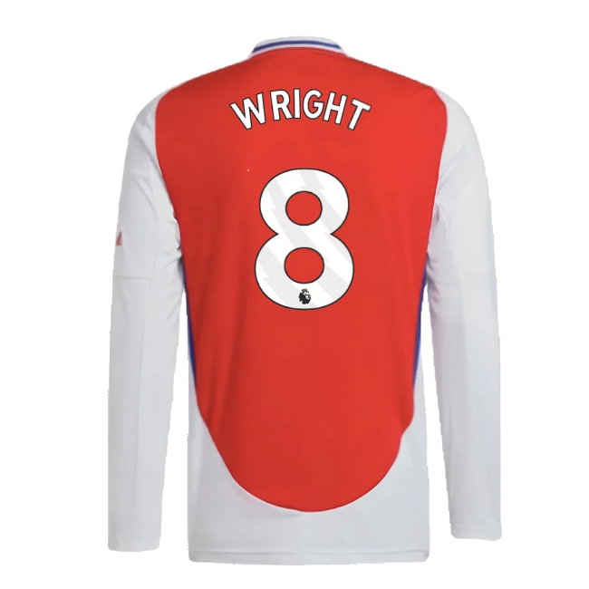 2024-2025 Arsenal Long Sleeve Home Shirt (Wright 8) — Buy Now