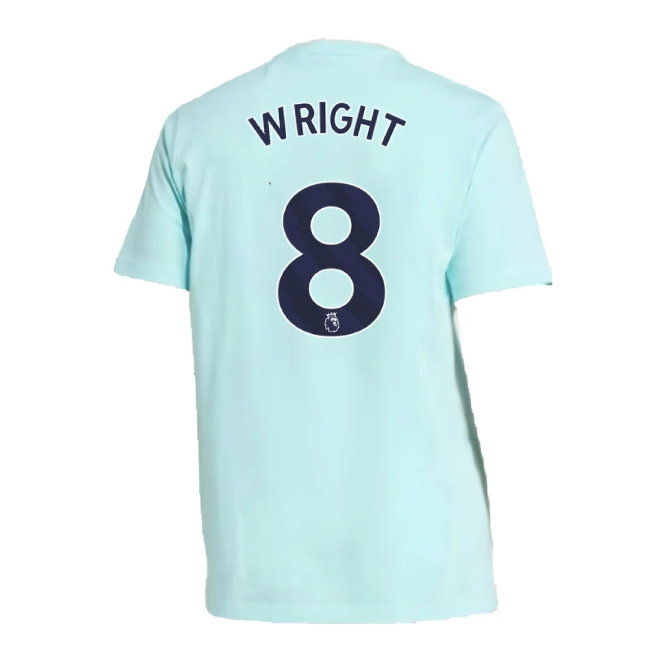 2024-2025 Arsenal Seasonal Tee (Clear Aqua) (Wright 8) — Buy Online