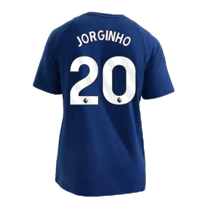 2024-2025 Arsenal Training Tee (Night Sky) (Jorginho 20) — Buy Online