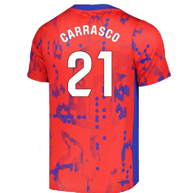 2024-2025 Atletico Madrid Dri-FIT Pre-Match Shirt (Red) (Carrasco 21) — Shop Online