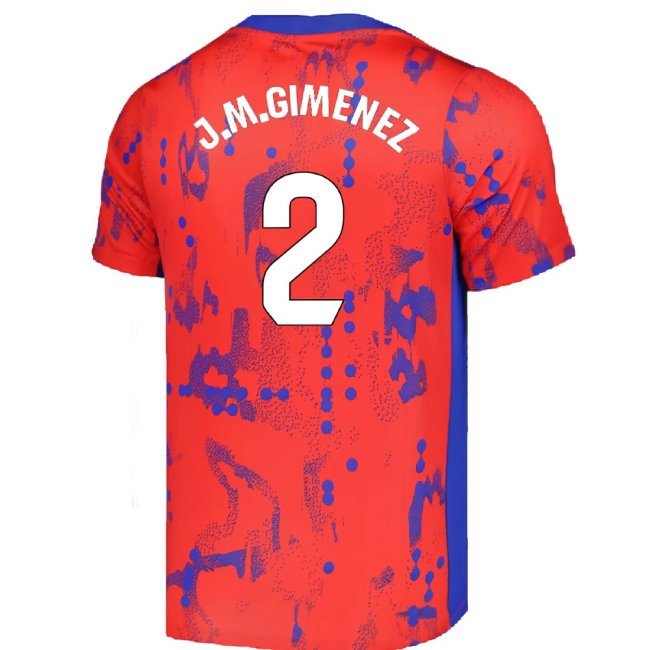 2024-2025 Atletico Madrid Dri-FIT Pre-Match Shirt (Red) (J.M.Gimenez 2) — Shop Online