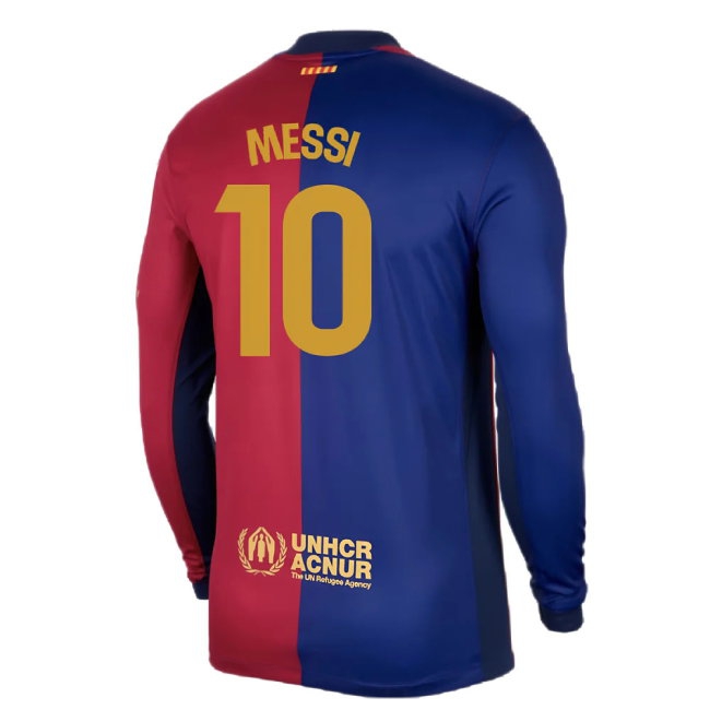 2024-2025 Barcelona Long Sleeve Home Shirt (Messi 10) — Buy Online