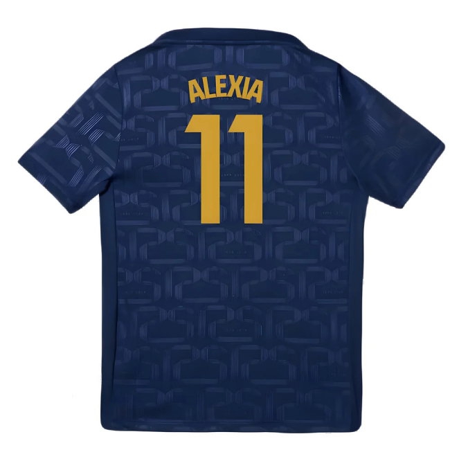 2024-2025 Barcelona Pre-Match Training Shirt (Navy) - Kids (Alexia 11) — Shop Online