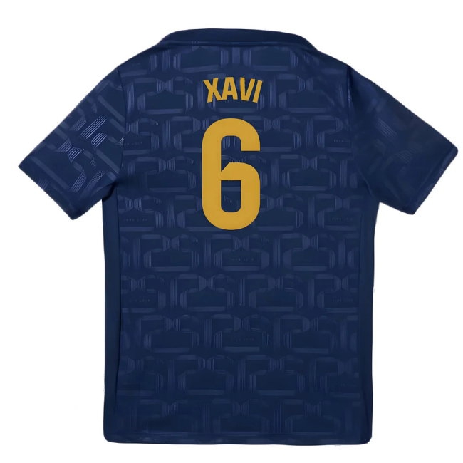 2024-2025 Barcelona Pre-Match Training Shirt (Navy) - Kids (Xavi 6) — Shop Now