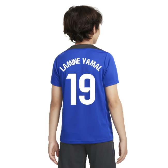 2024-2025 Barcelona Third Training Shirt (Blue) - Kids (Lamine Yamal 19) — Shop Now