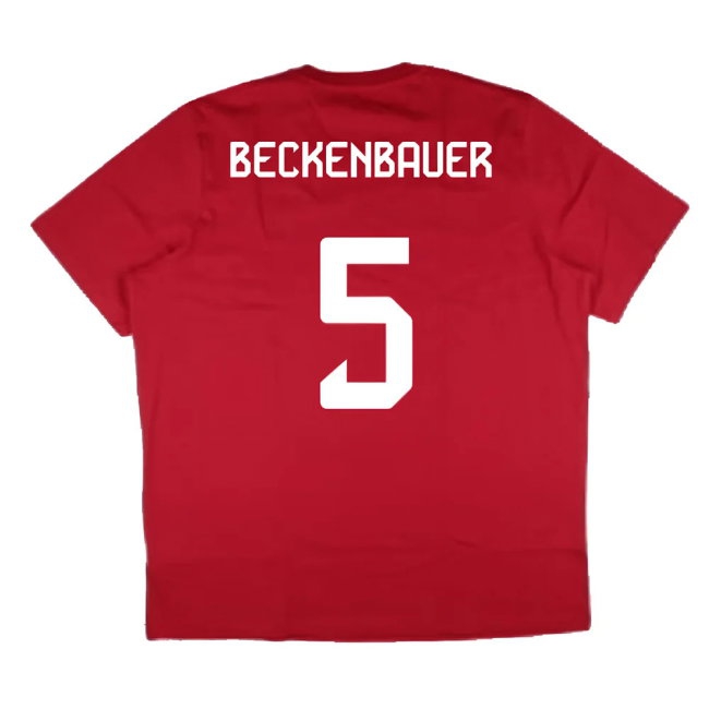 2024-2025 Bayern Munich DNA Graphic Tee (Red) (Beckenbauer 5) — Shop Now