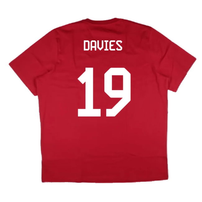2024-2025 Bayern Munich DNA Graphic Tee (Red) (Davies 19) — Buy Online
