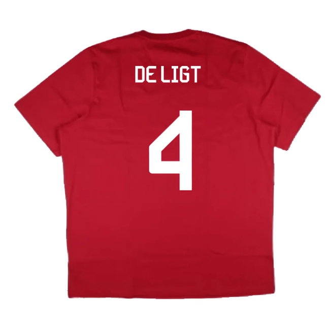 2024-2025 Bayern Munich DNA Graphic Tee (Red) (De Ligt 4) — Shop Online