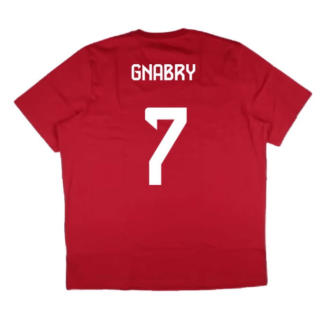 2024-2025 Bayern Munich DNA Graphic Tee (Red) (Gnabry 7) — Buy Now