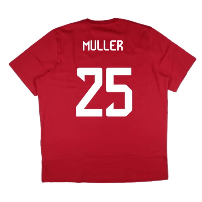 2024-2025 Bayern Munich DNA Graphic Tee (Red) (Muller 25) — Shop Online