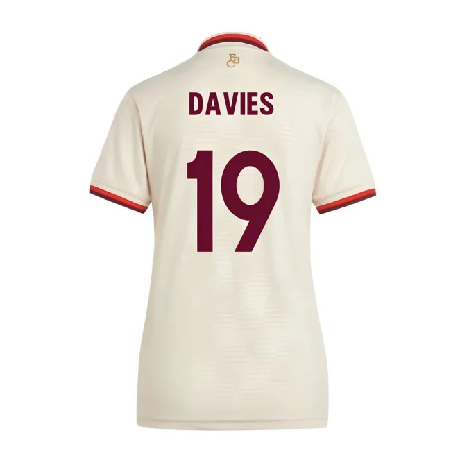 2024-2025 Bayern Munich Third Shirt (Womens) (Davies 19) — Buy Now