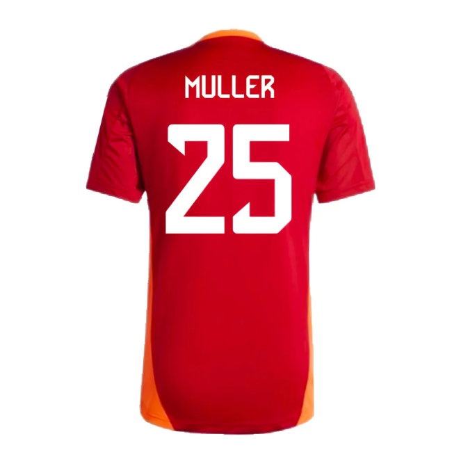 2024-2025 Bayern Munich Training Shirt (Red) (Muller 25) — Shop Online
