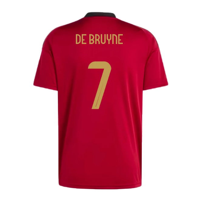 2024-2025 Belgium Home Fan Shirt (De Bruyne 7) — Shop Now