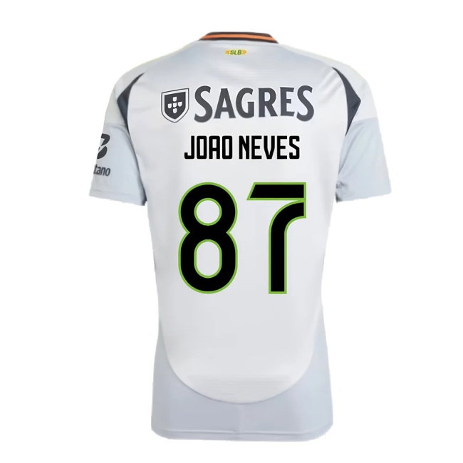 2024-2025 Benfica Third Shirt (Joao Neves 87) — Buy Online