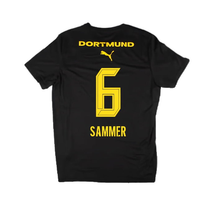 2024-2025 Borussia Dortmund Casuals Tee (Black) (Sammer 6) — Shop Online
