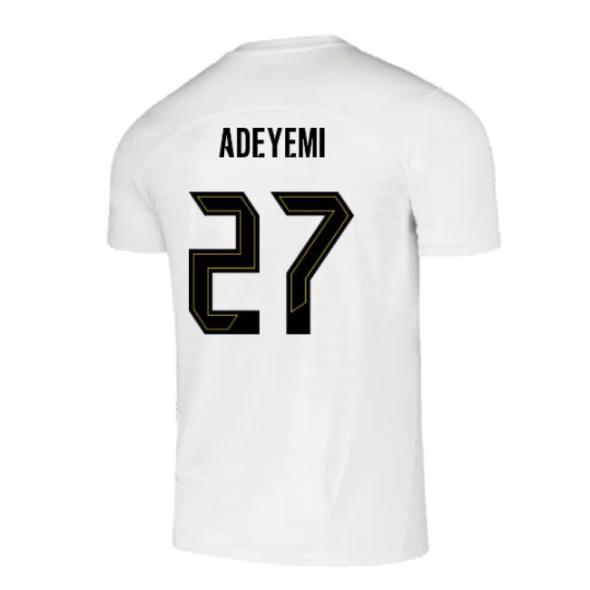 2024-2025 Borussia Dortmund Pre-Match Shirt (White) (Adeyemi 27) — Shop Now