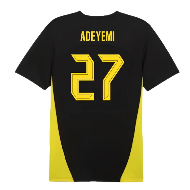 2024-2025 Borussia Dortmund Training Shirt (Black) (Adeyemi 27) — Shop Now