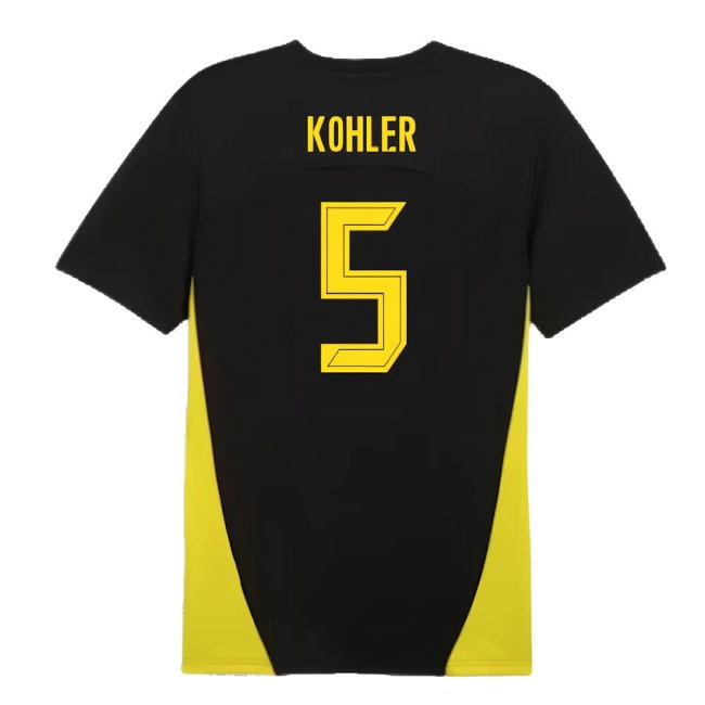 2024-2025 Borussia Dortmund Training Shirt (Black) (Kohler 5) — Shop Online