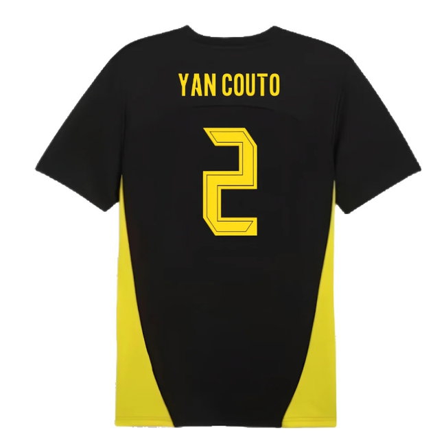 2024-2025 Borussia Dortmund Training Shirt (Black) (Yan Couto 2) — Buy Now