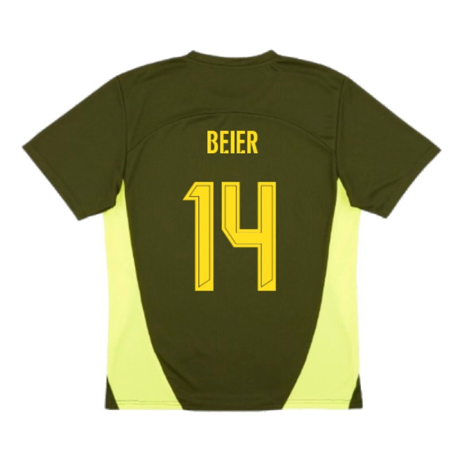 2024-2025 Borussia Dortmund Training Shirt (Myrtle) (Beier 14) — Shop Online