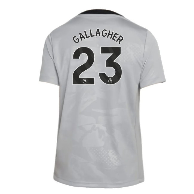 2024-2025 Chelsea Third Academy Pre-Match Shirt (Grey) - Kids (Gallagher 23) — Buy Online