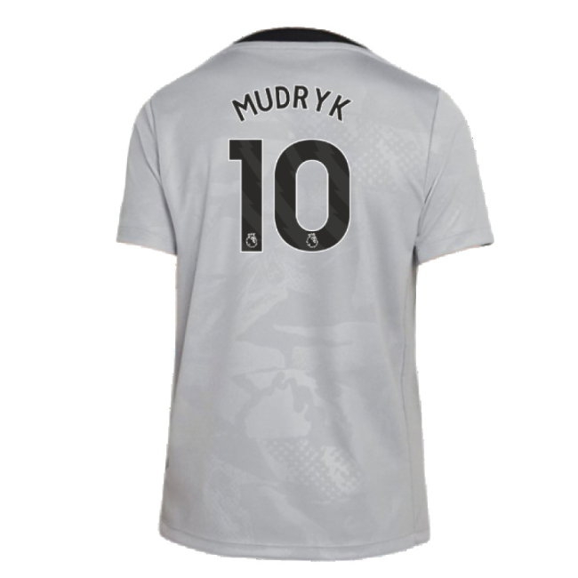 2024-2025 Chelsea Third Academy Pre-Match Shirt (Grey) - Kids (Mudryk 10) — Buy Now