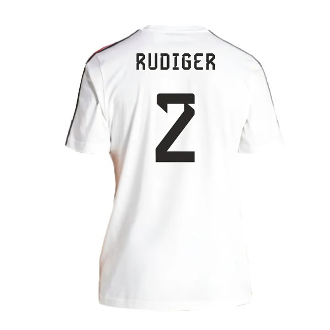 2024-2025 Germany 3S DNA Tee (White) (Rudiger 2) — Shop Now