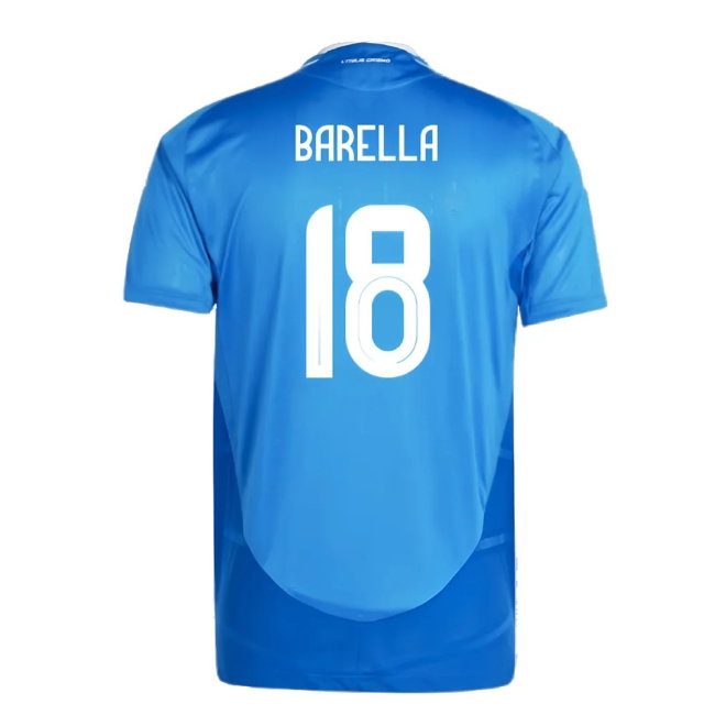 2024-2025 Italy Player Version Home Shirt (BARELLA 18) — Buy Now
